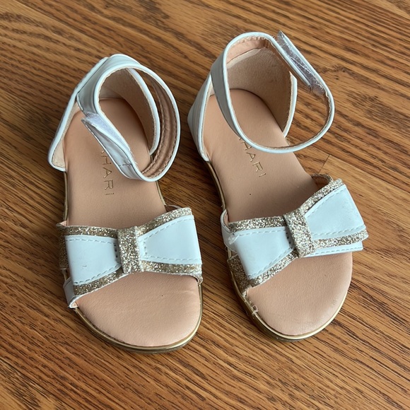 Tahari Other - Tahari | White and Gold Toddler sandals | size 6